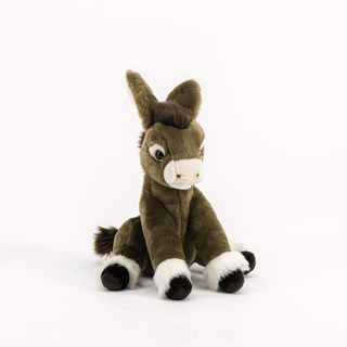 Photo peluche Ane Gaston pour enfant ou bébé vue de profil, La Pelucherie 