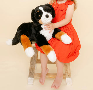 Chien peluche La Pelucherie, jouet pour enfant fabrication artisanale 