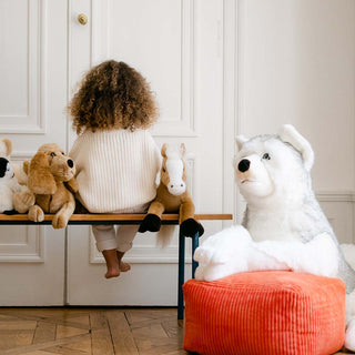 Chien Husky grande taille pour cadeau enfant et naissance 