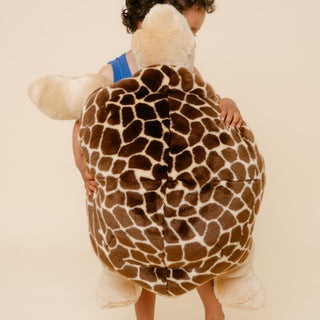 Grande tortue peluche La Pelucherie, jouet pour enfant fabrication artisanale 