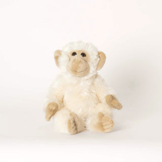Moyen singe blanc et crème réaliste la pelucherie 