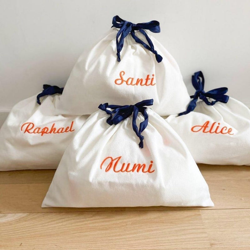 The embroidered pouch
