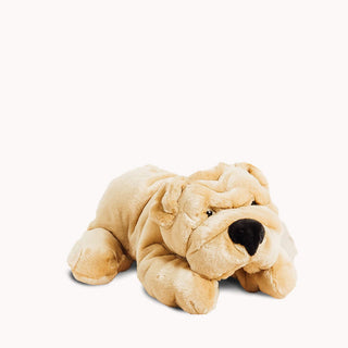 Peluche Chien Hector, vu de profil, La Pelucherie