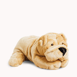 Chien en peluche, cousu main, marque française, La Pelucherie