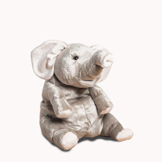 Eléphant en peluche, gris, taille moyen, jouet en peluche , savoir-faire, magasin peluche, La Pelucherie