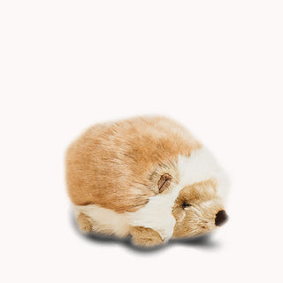Petit hérisson en peluche, vue de côté, savoir-faire, magasin peluche, La Pelucherie
