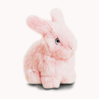 Ma peluche Lapin Léon, vue de profil, La Pelucherie 